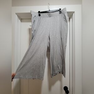 Gray Wide-Leg Pajama Bottom